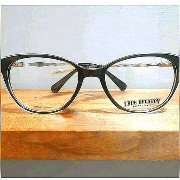 NEW True Religion Eyeglass Frame, Rx'able glasses, brown gold, 51 17 140 classy - Picture 1 of 5
